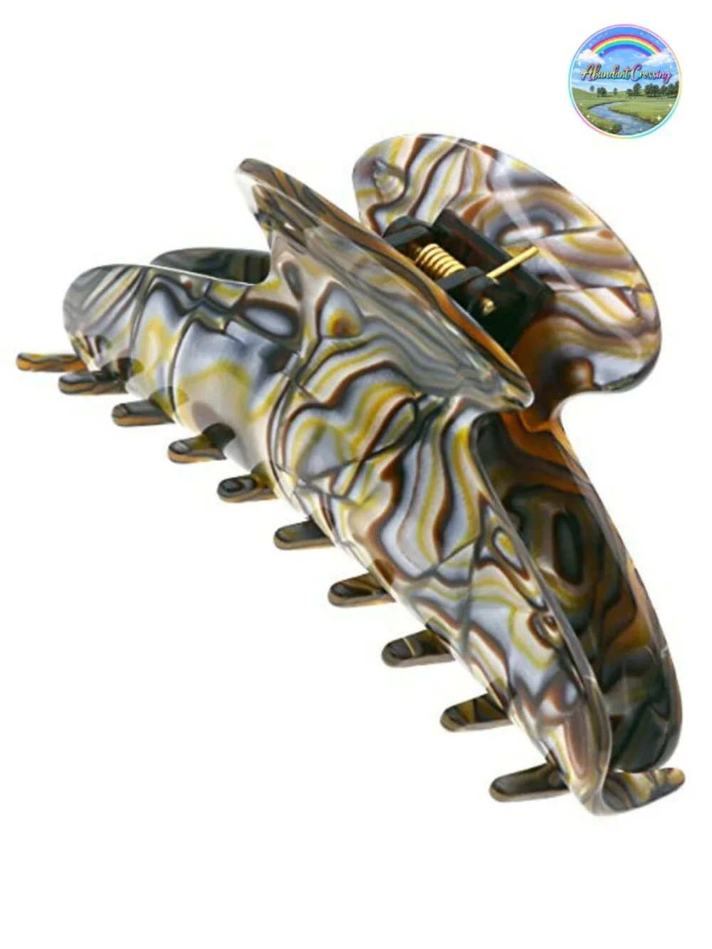 Large Hair Claw Clip for Thick Hair - Strong Hold Cellulose Acetate